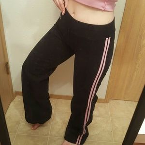 Bebe sport sweat pants like new pink black